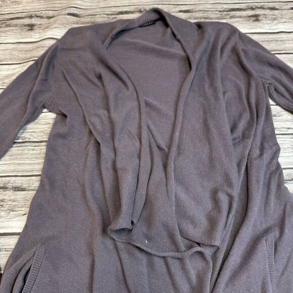 ALLOY APPAREL Women's Long Sleeve Open Cardigan MT M Med Medium TALL Grey Gray - Picture 5 of 11